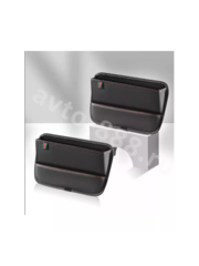 Органайзер карман для мелочей между сиденьями кожа черный 1шт фото 4