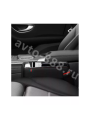 Органайзер карман для мелочей между сиденьями кожа черный 1шт фото 6