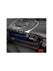 Органайзер карман для мелочей между сиденьями кожа черный 1шт фото 9