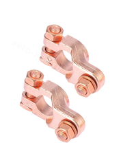 Клеммы для аккумулятора медные ЕВРО (пара) фото 3