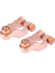 Клеммы для аккумулятора медные ЕВРО (пара) фото 4