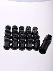 Секретки гайки 12*1,5 N042 (комплект 20 шт, ключ 17) чёрный фото 6