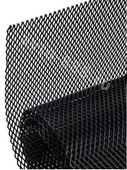 Сетка на решетку ячейка 3х6мм алюминиевая чёрная (1000*330мм) МЕЛКАЯ фото 6