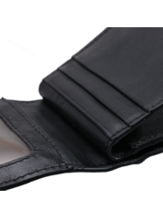 Визитница М&B чёрная кожа, 16 отделов для карт фото 4