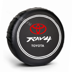 Чехол на запаску RAV-4 чёрный (215*70*16) фото 1