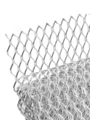 Сетка на решетку ячейка 8х25мм алюминиевая серебро (1000*330мм) КРУПНАЯ фото 2