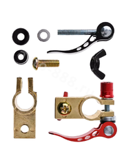 Клеммы для аккумулятора быстросъемные латунные ЕВРО (пара)Клеммы для аккумулятора фото 2