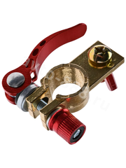 Клеммы для аккумулятора быстросъемные латунные ЕВРО (пара)Клеммы для аккумулятора фото 4