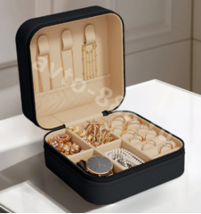 Шкатулка для украшений маленькая чёрный фото 1