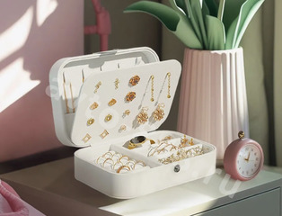 Шкатулка для украшений прямоугольная белый фото 3