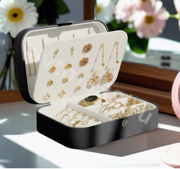 Шкатулка для украшений прямоугольная чёрный фото 3