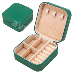 Шкатулка для украшений маленькая зелёный фото 2