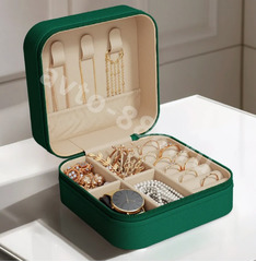 Шкатулка для украшений маленькая зелёный фото 1