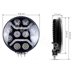 Дневные ходовые огни A06 80W 12V/36V (1шт)  фото 2