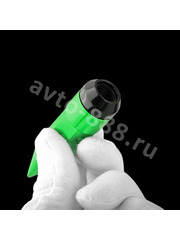 Комплект гаек-карандаш (лёгкие) R104 12*1,25 (20шт, высота 55мм) зелёный фото 4