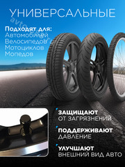 Вентиль для бескамерных шин 4шт. TR48E черный фото 2