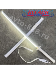 Катана Рукия Кучики-ZhangShen  bleach刀 纯白手柄 白壳 白银刀身 фото 2