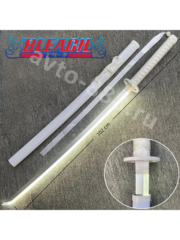 Катана Рукия Кучики-ZhangShen  bleach刀 纯白手柄 白壳 白银刀身 фото 3