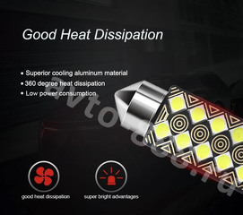 Автомобильная светодиодная лампа EJC 2835-39-8 12V фото 2