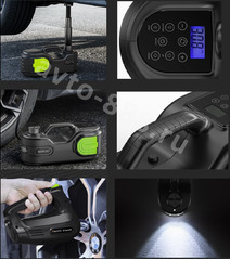 Домкрат электрический с гайковертом и пускозарядным уст 5т  235-530мм FR-4011 фото 5