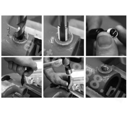 Универсальный комплект для ремонта резьбы, 131 предмет фото 4