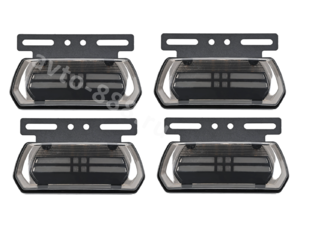 Фонари габаритные D-2388 12/24V (4шт) белый фото 7