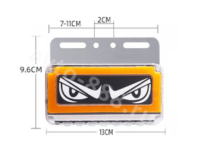 Фонари габаритные  12/24V (4шт) жёлтый D-3012 фото 2
