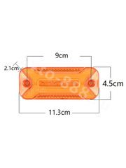 Фонари габаритные 12/24V (2шт) жёлтый D-2392 фото 2