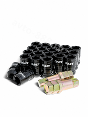 Секретки гайки FN36 (20 шт+2 ключ, высота 36 мм) чёрный OMT 12×1,5 фото 1