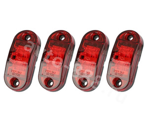 Фонари габаритные BD-0015 12/24V красный (4шт) фото 1