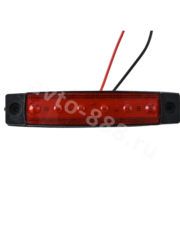 Фонари габаритные BD-0005 12/24V красный (20шт) фото 1