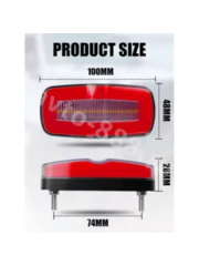 Фонари габаритные   12/24V красный (2шт) фото 5