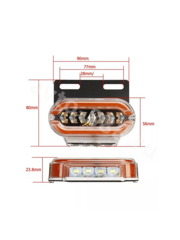 BD-4032 Фонари габаритные 24V жёлтый (4шт) фото 12