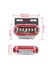Фонари габаритные BD-4032 24V красный (4шт) фото 8