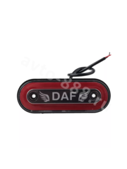 Фонари габаритные BD-0166 DAF 12/24V красный (10шт) фото 7