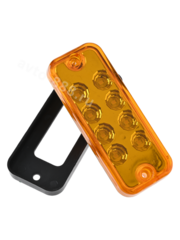 Фонари габаритные 12/24V жёлтые (4шт) BD-0001 фото 6