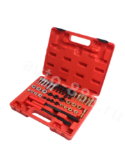 Набор метчиков и плашек для прогона резьбы, 42 предмета фото 2