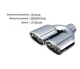 Насадка на глушитель                 ZXQ-H3011 фото 2
