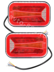 Задние габаритные огни для грузовиков (пара) XXY-118 12-24V фото 1