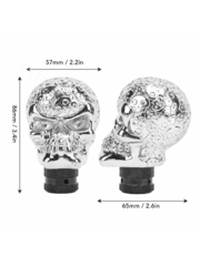 Ручка КПП череп,хром фото 6