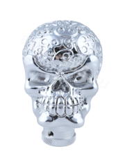 Ручка КПП череп,хром фото 2