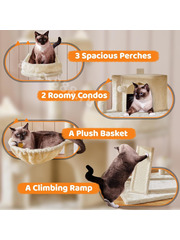 Домик для кошки 174см бежевый фото 4