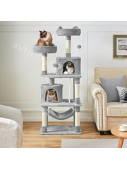 Домик для кошки 159см светло-серый фото 2