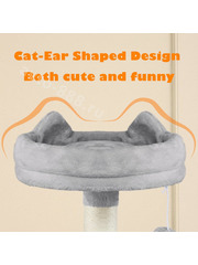 Домик для кошки 159см светло-серый фото 6