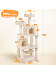 Домик для кошки 159см бежевый фото 2