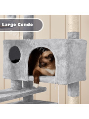 Домик для кошки 137см светло-серый фото 5