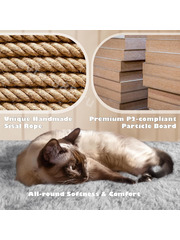 Домик для кошки 137см светло-серый фото 7