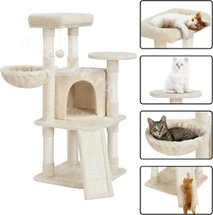 Домик для кошки 107см бежевый фото 3