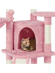 Домик для кошки 107см розовый фото 5