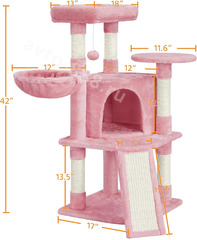 Домик для кошки 107см розовый фото 6